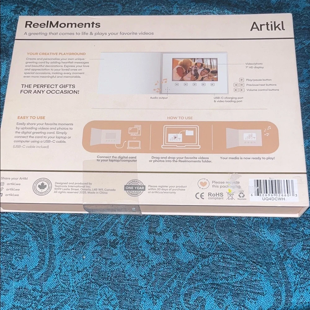 AMAZING ReelMoments Digital Photo Frame video included ! personal soundtrack